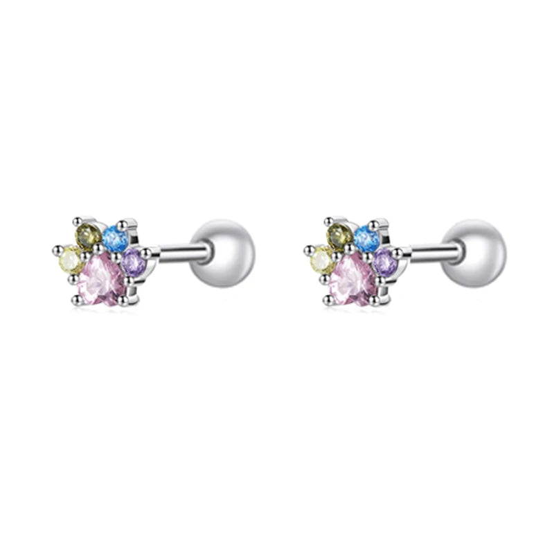 Boucles d’Oreilles Étoile Brillante  Argent Sterling 925