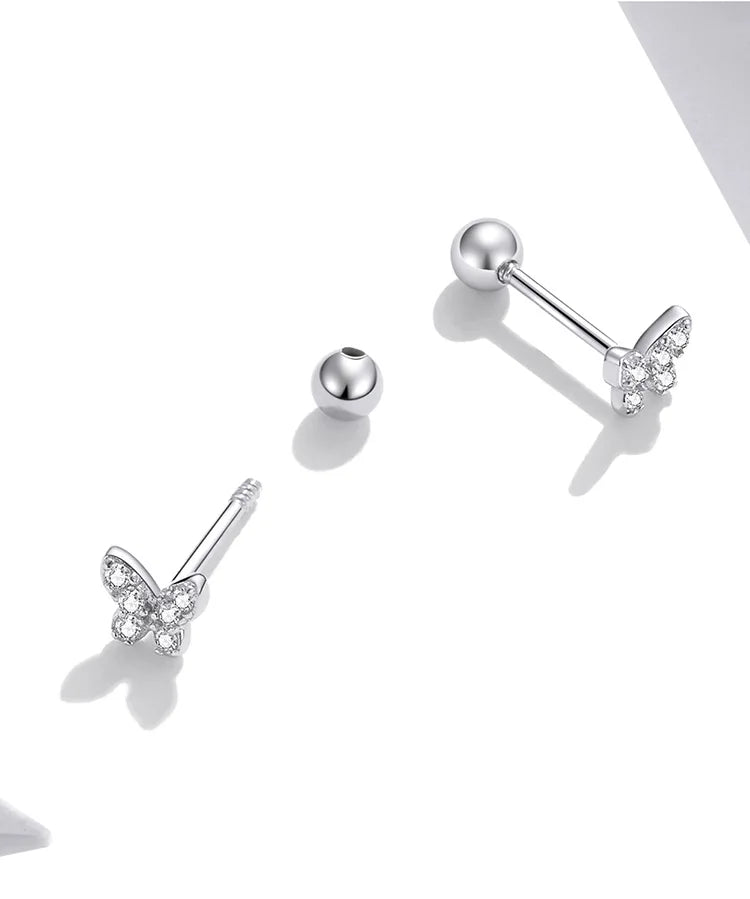 Boucles d’Oreilles Étoile Brillante  Argent Sterling 925