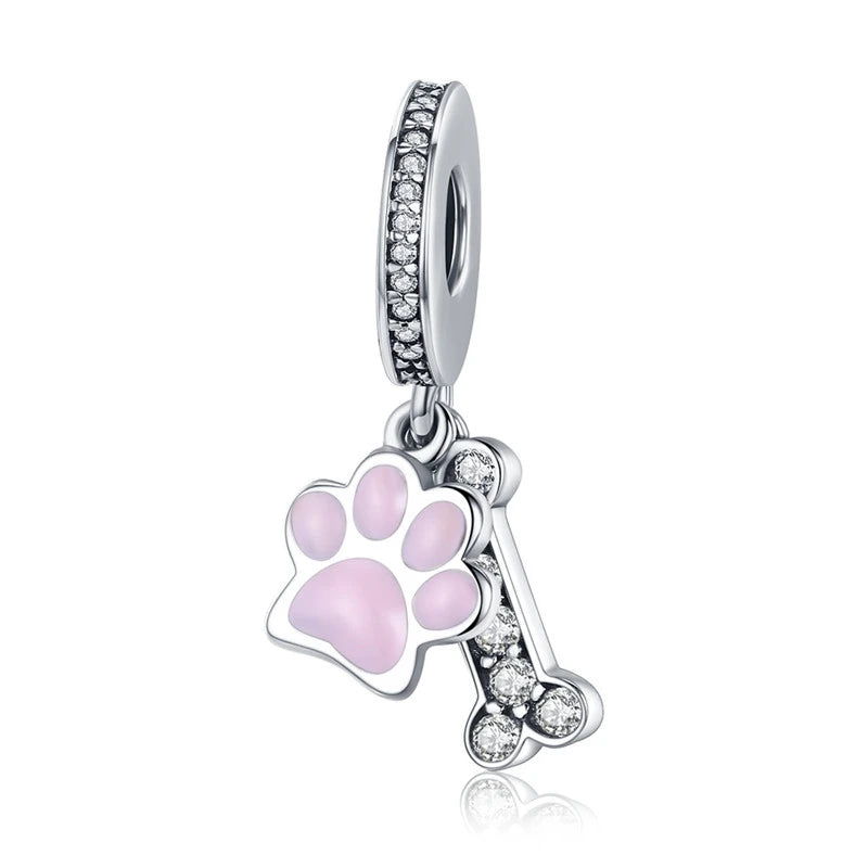 Charm Animal – Argenté, Perle Pendentif pour Bracelet & Collier