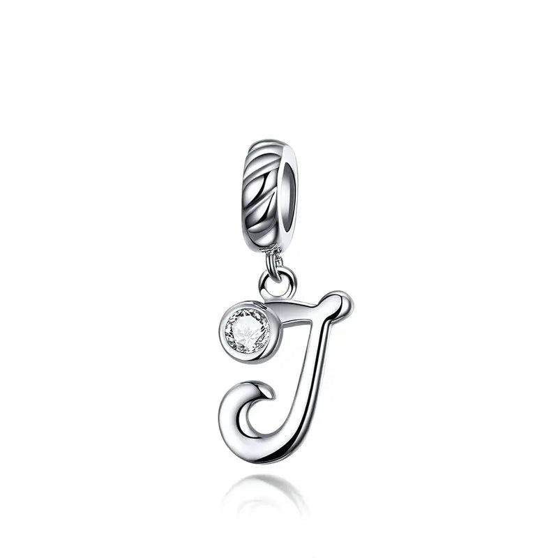 Pendentif Alphabet 26 Lettres  Argent Sterling 925