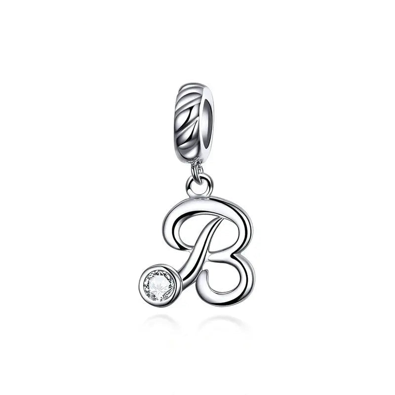 Pendentif Alphabet 26 Lettres  Argent Sterling 925