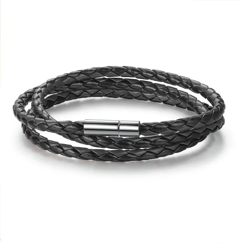 Bracelet en Cuir PU avec Fermoir Magnétique