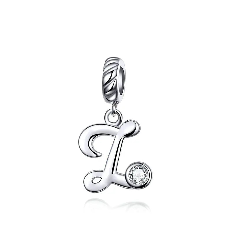 Pendentif Alphabet 26 Lettres  Argent Sterling 925