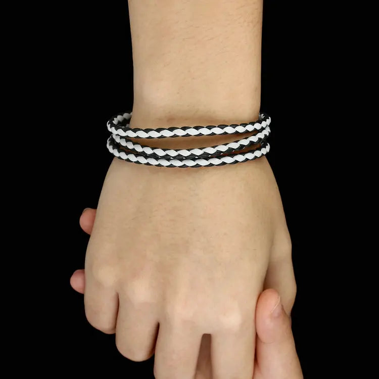 Bracelet en Cuir PU avec Fermoir Magnétique