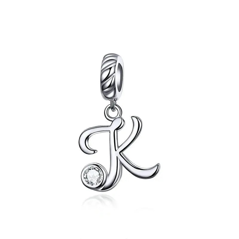 Pendentif Alphabet 26 Lettres  Argent Sterling 925