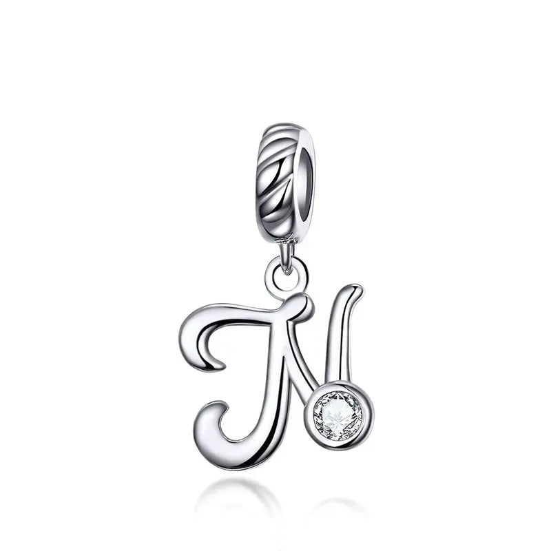 Pendentif Alphabet 26 Lettres  Argent Sterling 925