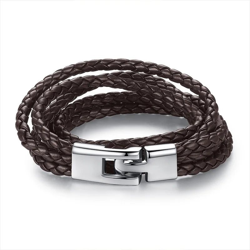 Bracelet en Cuir PU avec Fermoir Magnétique