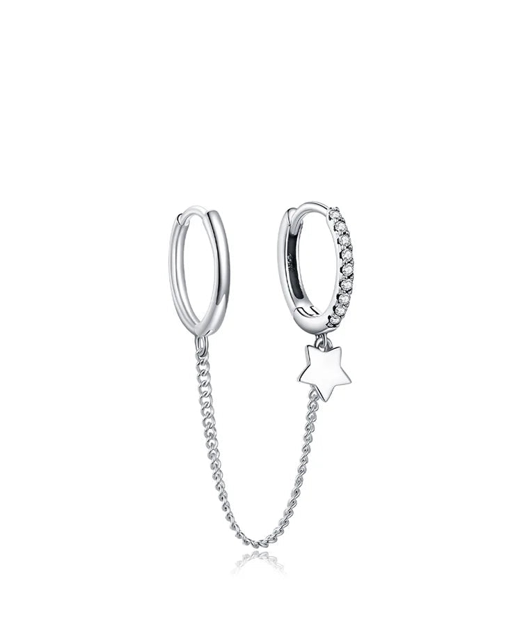 Boucle d’Oreille Clip  Argent Sterling 925