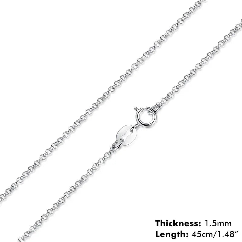 Collier Chaîne Classique Argent Sterling 925