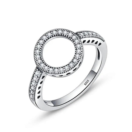 Bague Cercle Éternité  Argent Sterling 925