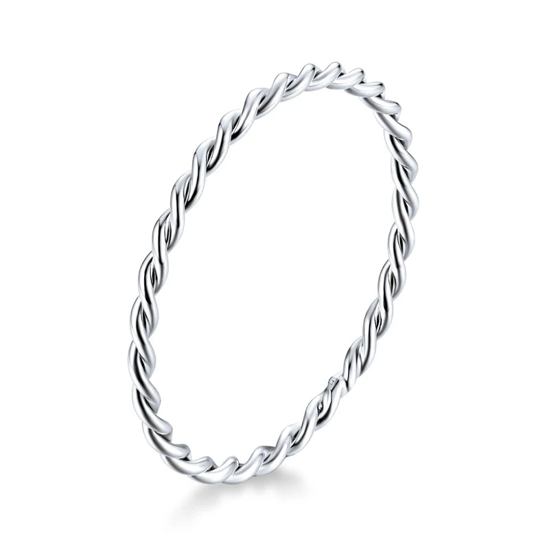 925 Sterling Silver Braided Ring