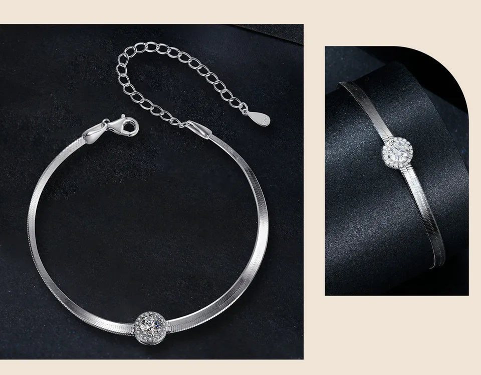 Bracelet Élégance Moissanite