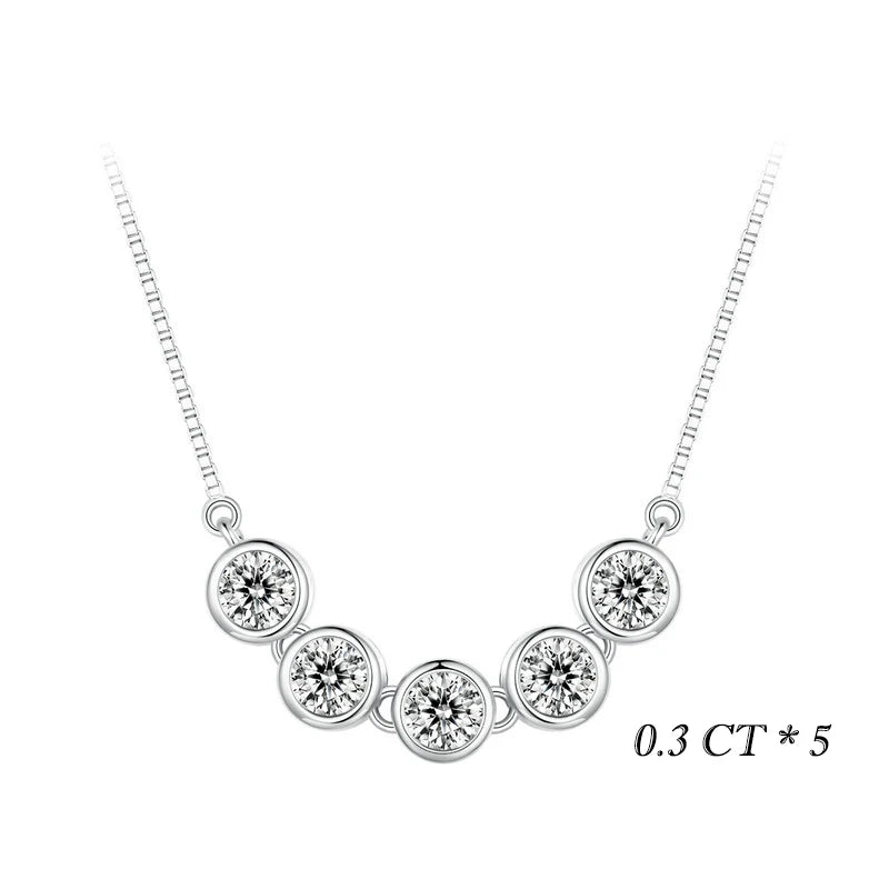 Collier Moissanite 1 Carat Diamant VVS1