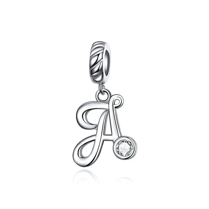 Pendentif Alphabet 26 Lettres  Argent Sterling 925