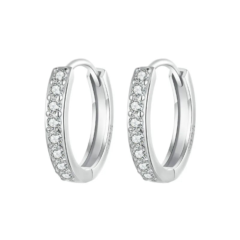 Boucles d’Oreilles Créoles Classiques Argent Sterling 925 Plaqué Or