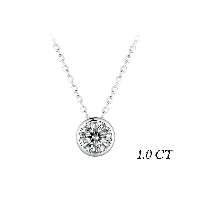 Collier Moissanite 1 Carat Diamant VVS1