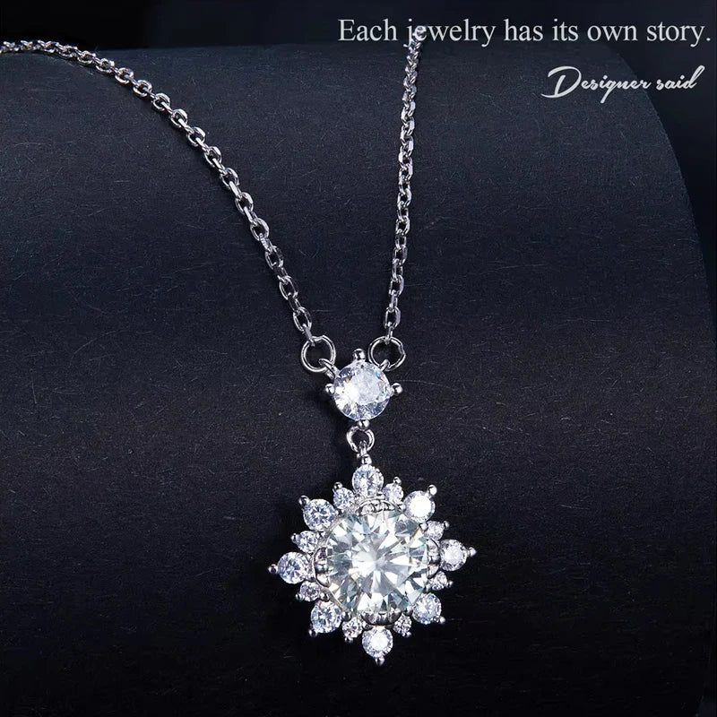 Collier Élégance en Moissanite et Argent Sterling 925