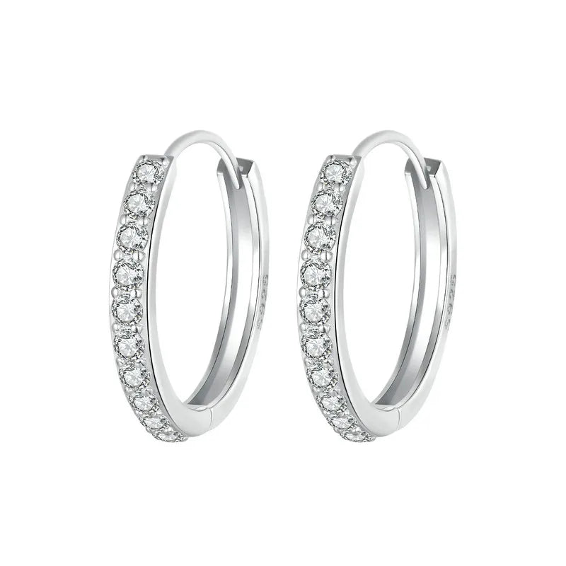 Boucles d’Oreilles Créoles Classiques Argent Sterling 925 Plaqué Or