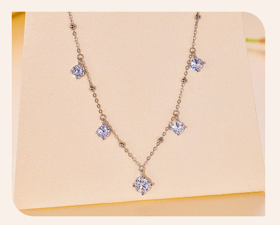 Collier Éclat Royal  Moissanite VVS1