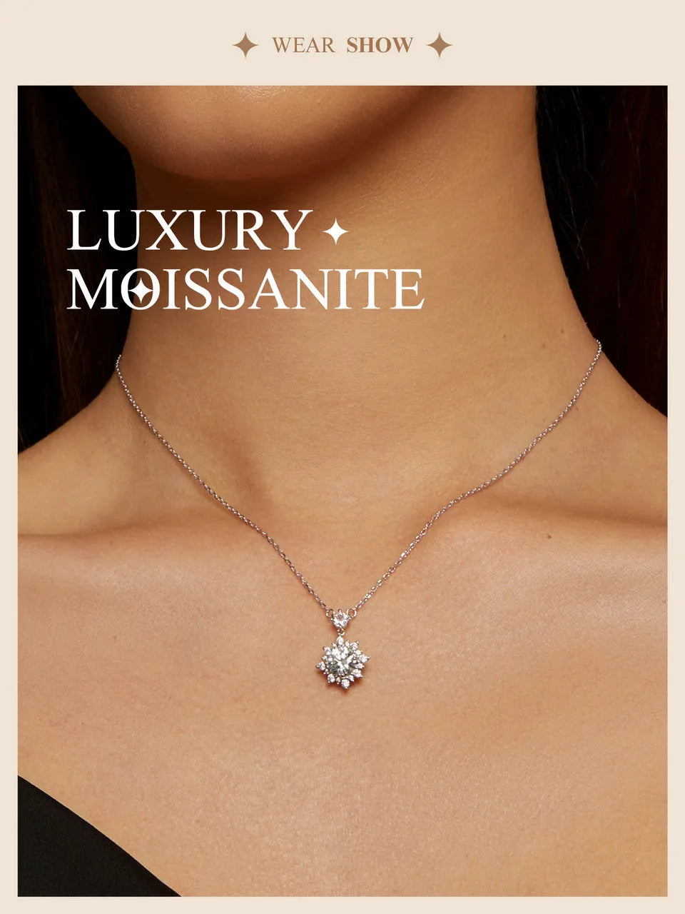 Collier Élégance en Moissanite et Argent Sterling 925