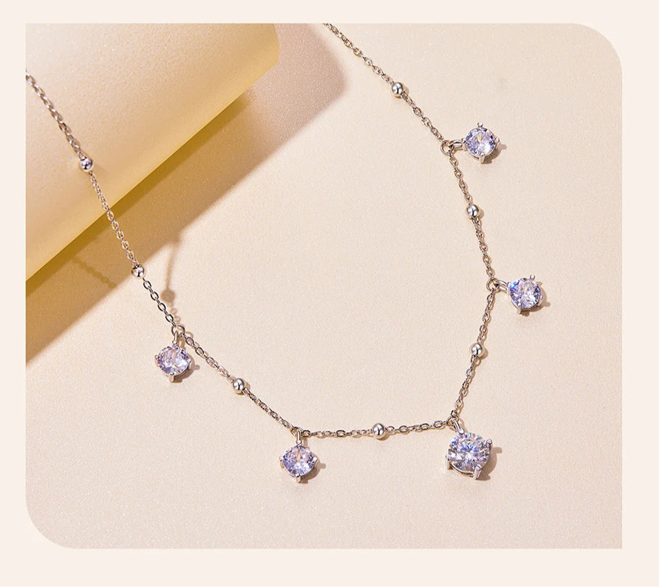 Collier Éclat Royal  Moissanite VVS1