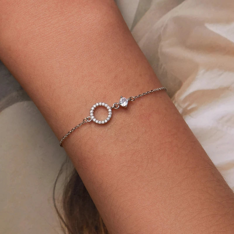 Bracelet Anneau Minimaliste  Argent Sterling 925