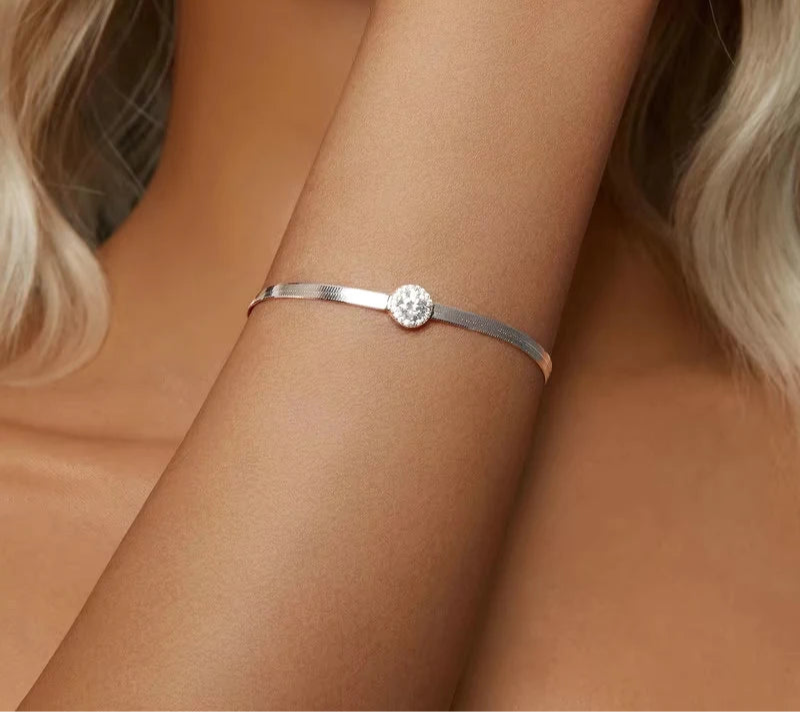 Bracelet Élégance Moissanite