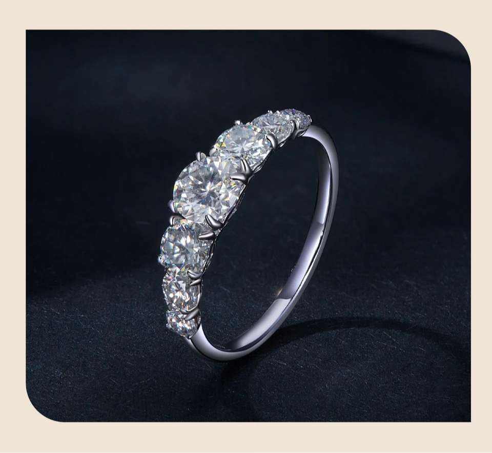 Bague Moissanite D Color VVS1