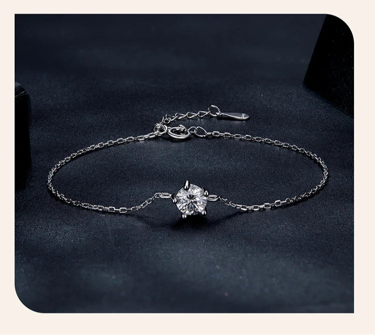 Bracelet Brillance Éternelle en Moissanite