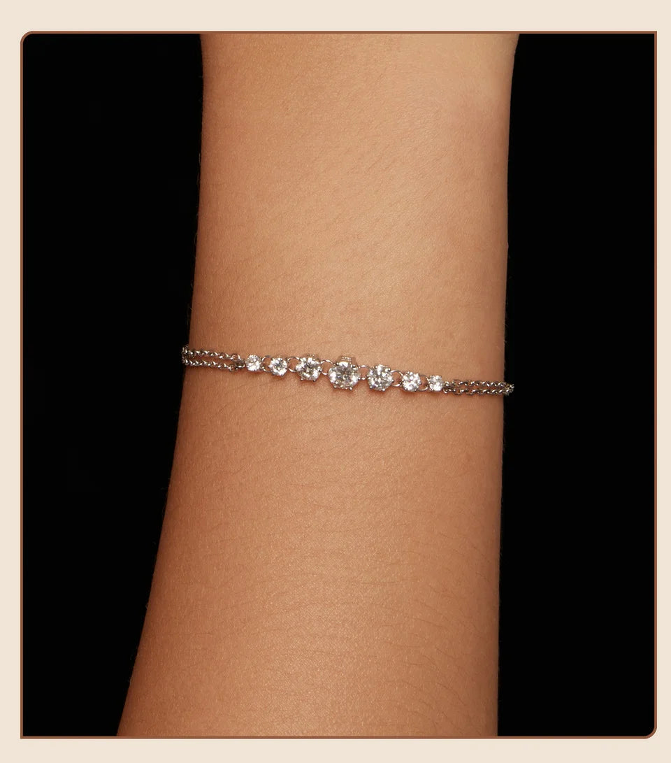 Bracelet Élégance Éternelle en Moissanite