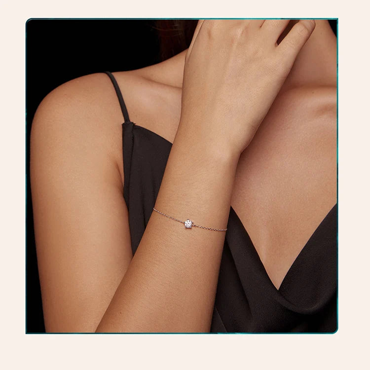 Bracelet Brillance Éternelle en Moissanite