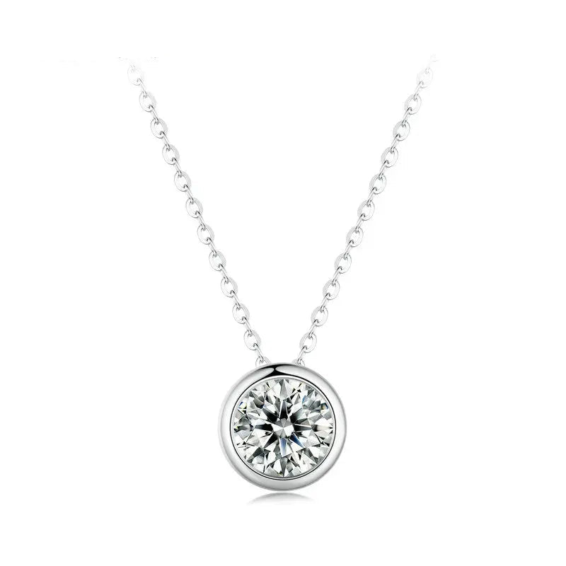 Collier Moissanite 1 Carat Diamant VVS1