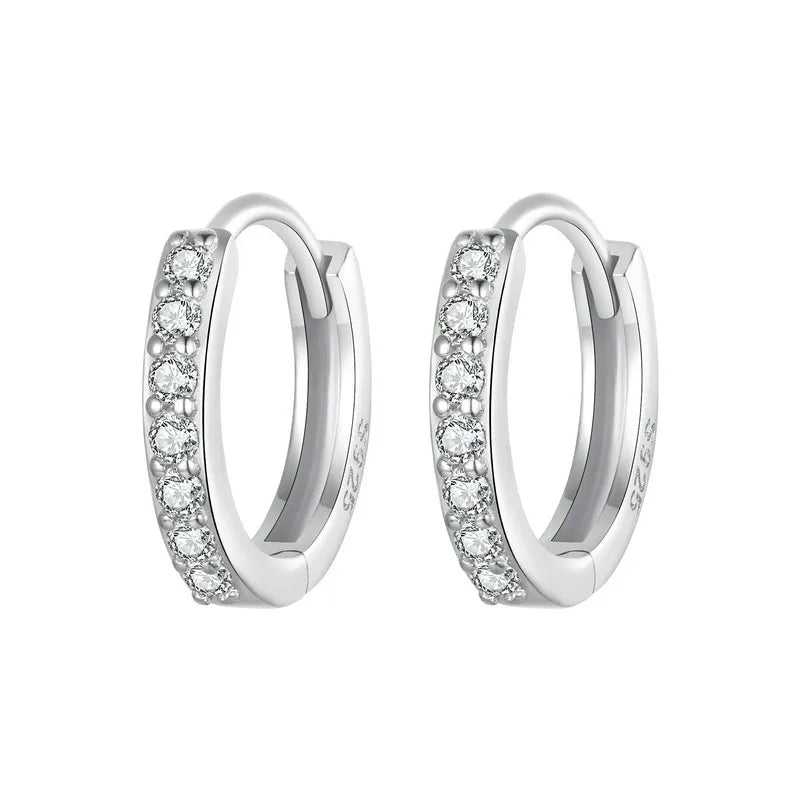 Boucles d’Oreilles Créoles Classiques Argent Sterling 925 Plaqué Or