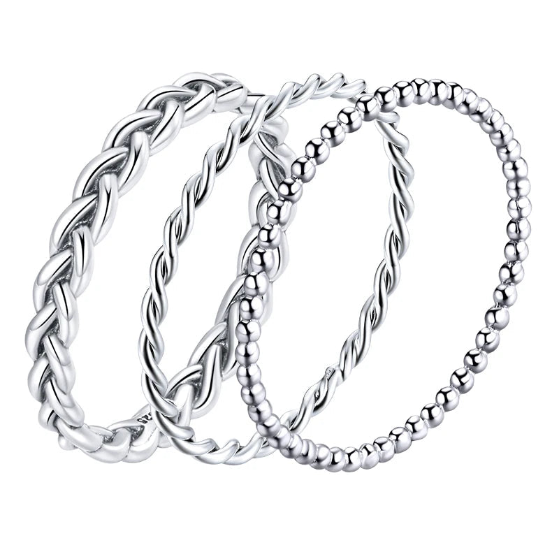 925 Sterling Silver Braided Ring