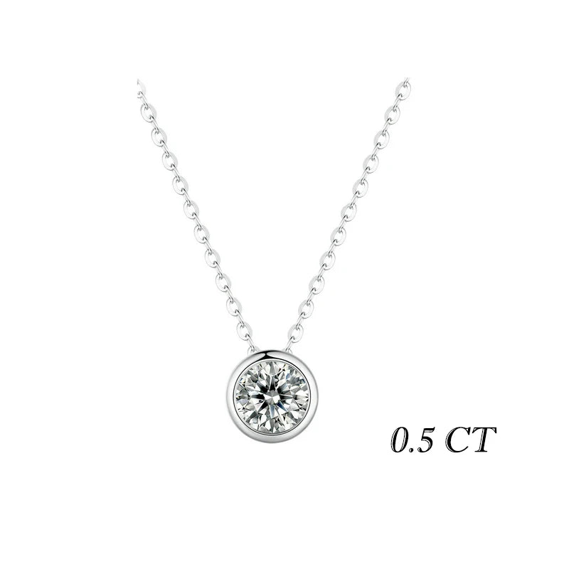 Collier Moissanite 1 Carat Diamant VVS1