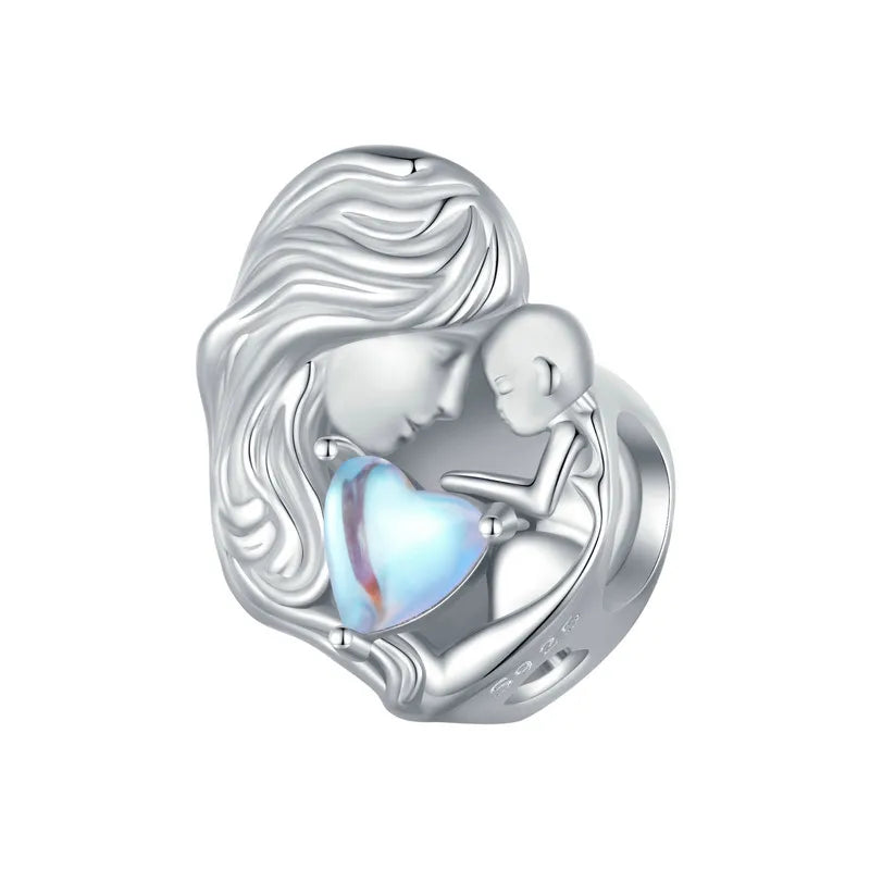 Charm Cœur Scintillant  Argent Sterling 925